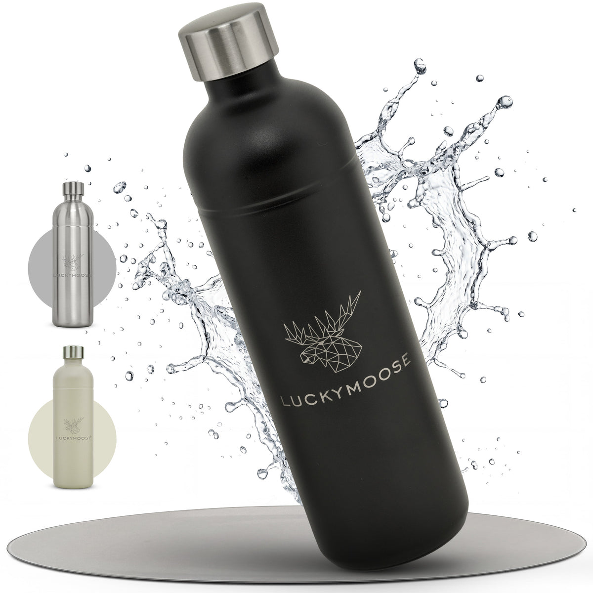 Bouteille en acier inoxydable Infinity 1,25L & 0,75L pour Aarke, Philips, Brita