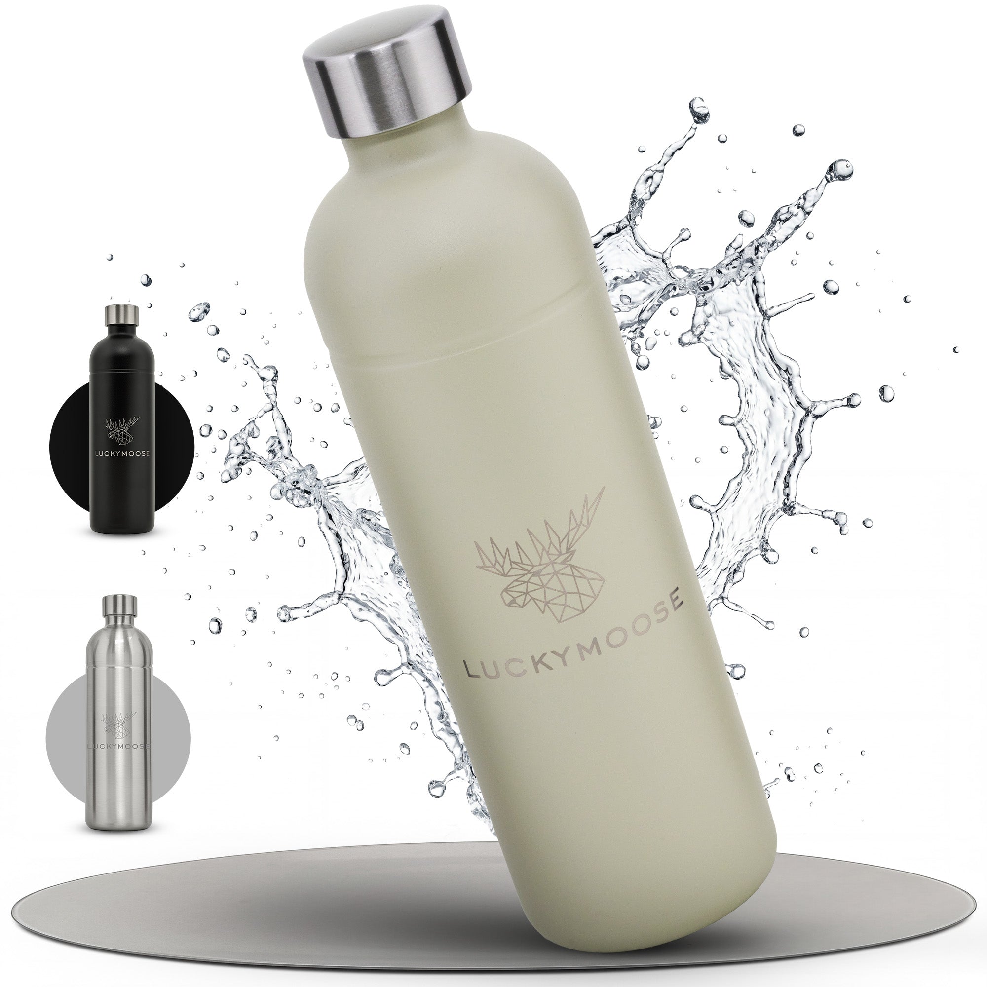 Bouteille en acier inoxydable Infinity 1,25L & 0,75L pour Aarke, Philips, Brita