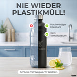 Bouteille en acier inoxydable Infinity 1,25L & 0,75L pour Aarke, Philips, Brita