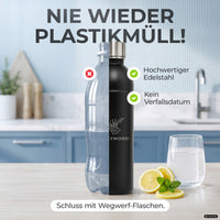 Infinity Edelstahlflasche für Aarke, Philips, Brita