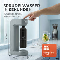 Infinity Wassersprudler mit 1,25L Edelstahlflaschen