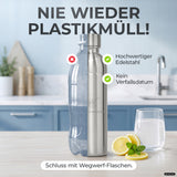 Infinity Edelstahlflasche für Aarke, Philips, Brita