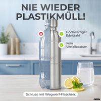 Infinity Edelstahlflasche für Aarke, Philips, Brita
