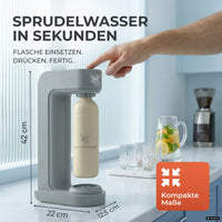 Infinity Wassersprudler mit 1,25L Edelstahlflaschen