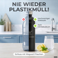 Infinity Edelstahlflasche für Aarke, Philips, Brita