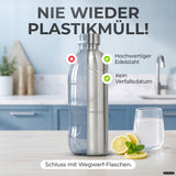 Infinity Edelstahlflasche für Aarke, Philips, Brita