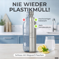 Infinity Edelstahlflasche für Aarke, Philips, Brita
