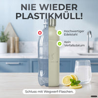 Infinity Edelstahlflasche für Aarke, Philips, Brita