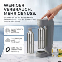 Infinity Wassersprudler mit 1,25L Edelstahlflaschen