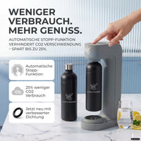 Infinity Wassersprudler mit 1,25L Edelstahlflaschen