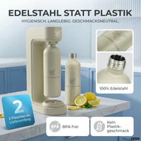 Infinity Wassersprudler mit 1,25L Edelstahlflaschen