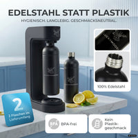 Infinity Wassersprudler mit 1,25L Edelstahlflaschen
