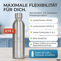 Infinity Edelstahlflasche für Aarke, Philips, Brita