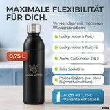 Infinity Edelstahlflasche für Aarke, Philips, Brita