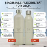 Infinity Edelstahlflasche für Aarke, Philips, Brita