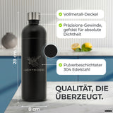 Bouteille en acier inoxydable Infinity 1,25L & 0,75L pour Aarke, Philips, Brita