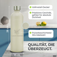 Bouteille en acier inoxydable Infinity 1,25L & 0,75L pour Aarke, Philips, Brita