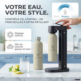 Machine à eau gazeuse Infinity-S avec 2 bouteilles en acier inoxydable d