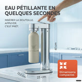 Machine à eau gazeuse Infinity-S avec 2 bouteilles en acier inoxydable d