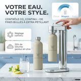 Machine à eau gazeuse Infinity-S avec 2 bouteilles en acier inoxydable d