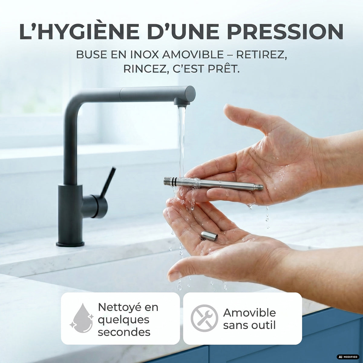 Machine à eau gazeuse Infinity-S avec 2 bouteilles en acier inoxydable d