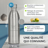 Bouteille en acier inoxydable Infinity pour 1,1L & 0,75L Sodastream TERRA & DUO