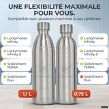 Bouteille en acier inoxydable Infinity pour 1,1L & 0,75L Sodastream TERRA & DUO