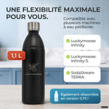 Bouteille en acier inoxydable Infinity pour 1,1L & 0,75L Sodastream TERRA & DUO