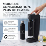 Infinity siphon à eau avec 2 bouteilles en acier inoxydable de 1,25 L