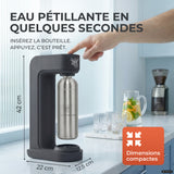 Infinity siphon à eau avec 2 bouteilles en acier inoxydable de 1,25 L