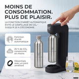 Infinity siphon à eau avec 2 bouteilles en acier inoxydable de 1,25 L