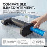 Infinity siphon à eau avec 2 bouteilles en acier inoxydable de 1,25 L
