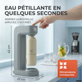 Infinity siphon à eau avec 2 bouteilles en acier inoxydable de 1,25 L