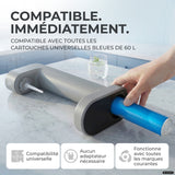 Infinity siphon à eau avec 2 bouteilles en acier inoxydable de 1,25 L