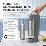 Infinity siphon à eau avec 2 bouteilles en acier inoxydable de 1,25 L