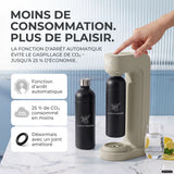 Infinity siphon à eau avec 2 bouteilles en acier inoxydable de 1,25 L