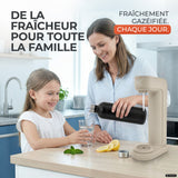 Infinity siphon à eau avec 2 bouteilles en acier inoxydable de 1,25 L
