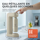Infinity siphon à eau avec 2 bouteilles en acier inoxydable de 1,25 L