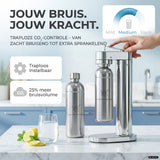 Infinity-S water carbonator with 2x 1.25L stainless steel bottles