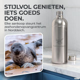 Infinity RVS-fles 1,25L & 0,75L voor Aarke, Philips, Brita