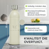 Infinity RVS-fles 1,25L & 0,75L voor Aarke, Philips, Brita