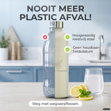 Infinity RVS-fles 1,25L & 0,75L voor Aarke, Philips, Brita
