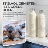 Infinity RVS-fles 1,25L & 0,75L voor Aarke, Philips, Brita