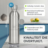 Infinity RVS-fles voor 1,1L & 0,75L Sodastream TERRA & DUO