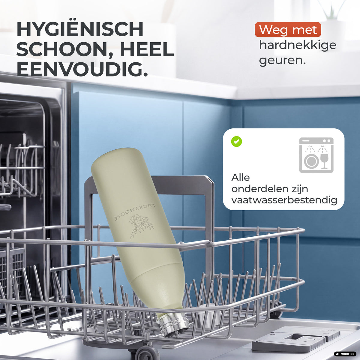 Infinity RVS-fles voor 1,1L & 0,75L Sodastream TERRA & DUO