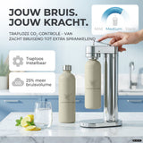 Infinity-S water carbonator with 2x 1.25L stainless steel bottles