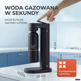 Infinity-S Wassersprudler mit 1,25L Edelstahlflaschen