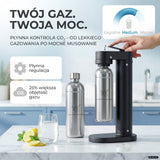 Infinity-S Wassersprudler mit 1,25L Edelstahlflaschen
