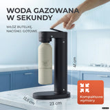 Infinity-S Wassersprudler mit 1,25L Edelstahlflaschen