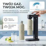 Infinity-S Wassersprudler mit 1,25L Edelstahlflaschen